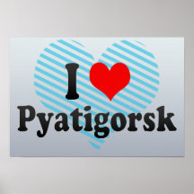I Love Pyatigorsk, Russia Posters