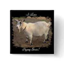 I Love Pygmy Goats pin buttons by quacked I Love Pygmy Goats pin buttons