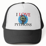 I Love Pythons hats