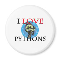 I Love Pythons magnets