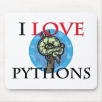 I Love Pythons mousepads by tshirtshirts I Love Pythons mousepads