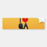 I Love QA Bumper Stickers
