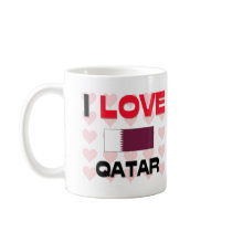 I Love Qatar mugs by tshirtshirts I Love Qatar mugs