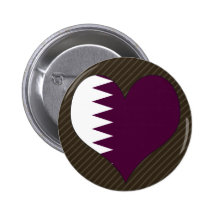 I Love Qatar Pin