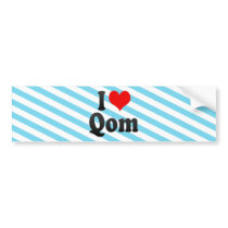 I Love Qom, Iran Bumper Sticker