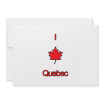 I Love Quebec Personalized Announcement