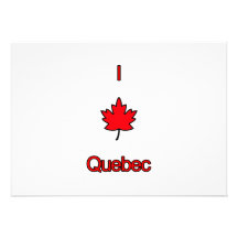 I Love Quebec Personalized Announcement