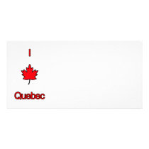 I Love Quebec Photo Card Template