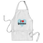 I Love Quechua aprons