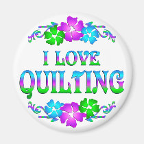 I LOVE QUILTING magnets