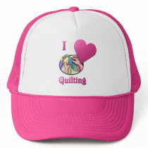 I Love Quilting hats