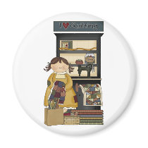 I Love Quilting Magnets