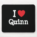 I love Quinn heart T-Shirt mousepads by funnycustomtshirts I love Quinn heart T-Shirt mousepads