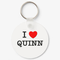 I Love Quinn keychains