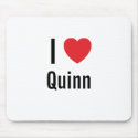 I love Quinn mousepads by funnycustomtshirts I love Quinn mousepads