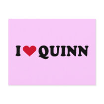 I LOVE QUINN postcards