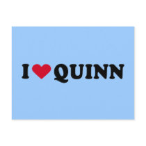 I LOVE QUINN postcards