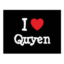 I love Quyen heart T-Shirt Postcard