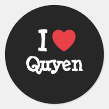 I love Quyen heart T-Shirt Sticker