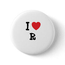 I love R&B heart custom personalized buttons
