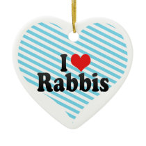 I Love Rabbis ornaments