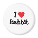 I love Rabbit heart T-Shirt magnets