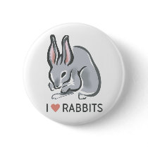 I Love Rabbits buttons by animalworld I Love Rabbits buttons