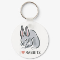 I Love Rabbits keychains by animalworld I Love Rabbits keychains