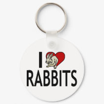 I Love Rabbits keychains by animalworld I Love Rabbits keychains