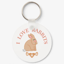 I Love Rabbits keychains by AllPetsStore I Love Rabbits keychains