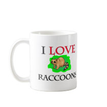 I Love Raccoons Mugs