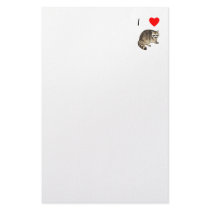 I Love Raccoons Stationery