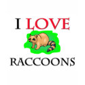 I Love Raccoons t-shirts by tshirtshirts I Love Raccoons t-shirts