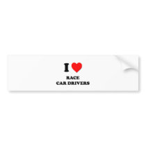 I Love Race Car Drivers Bumper Stickers