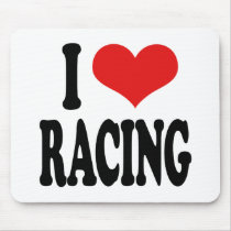 I Love Racing mousepads