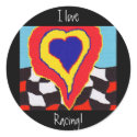 I Love Racing! stickers