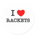 I Love Rackets stickers