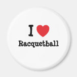 I love Racquetball heart custom personalized Refrigerator Magnet