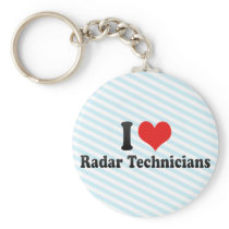I Love Radar Technicians keychains