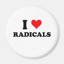 I Love Radicals Refrigerator Magnet