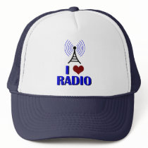 I Love Radio Trucker Hats