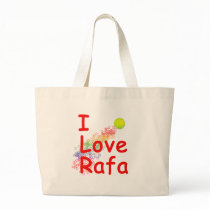 I Love Rafa Tennis Design Canvas Bag