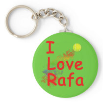 I Love Rafa Tennis Design Key Chains