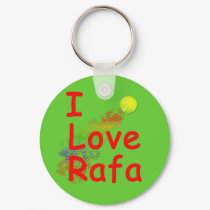 I Love Rafa Tennis Design keychains