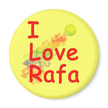 I Love Rafa Tennis Design magnets