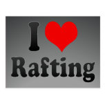 I love Rafting Post Card