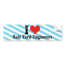 I Love Rail Yard Engineers bumper stickers