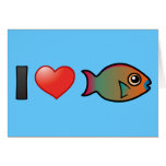 I Love Rainbow Parrotfish Greeting Card