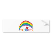 i love rainbows bumper stickers