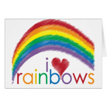 i love rainbows cards